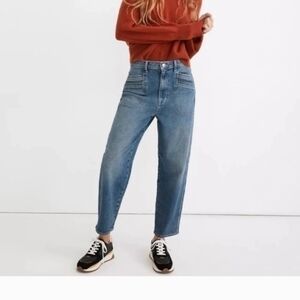 New Madewell Rivet & Thread High Rise Relaxed Straight Jeans